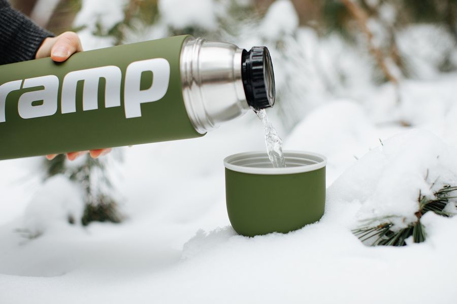 Термос TRAMP Soft Touch 1,2 л, Хаки