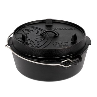 Казан-жарівня чавунна Petromax Dutch Oven ft6 плоске дно 5,5 л