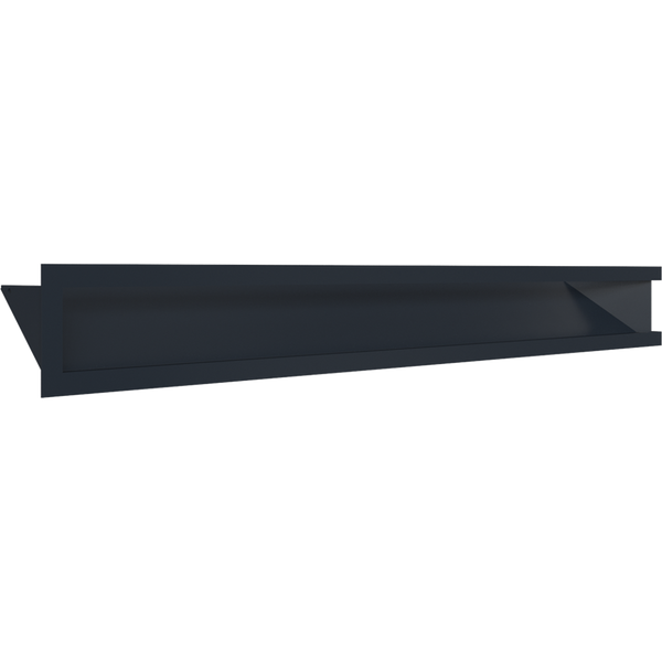 Каминная решетка Kratki LUFT SF угловой левый графитовый 80x40x9