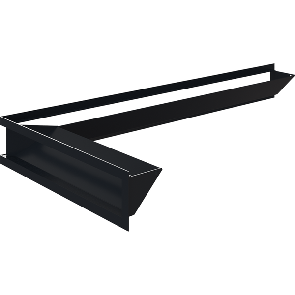 Каминная решетка Kratki LUFT SF угловой левый графитовый 80x40x9