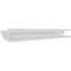 Каминная решетка Kratki LUFT угловой левый белый 80x40x9