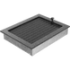 Каминная решетка Kratki черно-серебряная с жалюзи 22x30