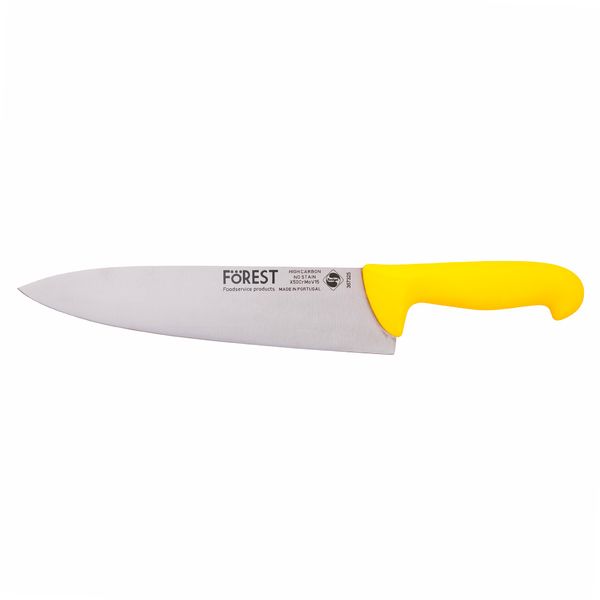 Нож поварской 250 мм желтый FoREST