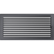 Камінна решітка Kratki графітова з жалюзями 22x45