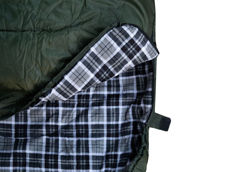 Спальний мішок Totem Ember Plus ковдра з капюшоном правий olive 190/75 UTTS-014