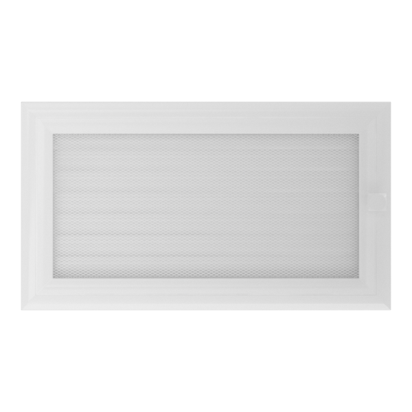 Каминная решетка Kratki Oskar белая с жалюзи 17x30