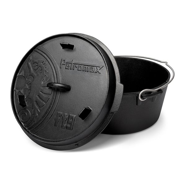 Казан-жарівня чавунна Petromax Dutch Oven ft9 плоске дно 7,5 л