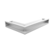 Каминная решетка Kratki LUFT SF угловая правая белая 40x60x9