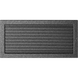 Камінна решітка Kratki чорно-срібна з жалюзями 22x45