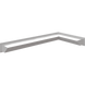 Камінна решітка Kratki LUFT кутовий правий білий 40x80x9