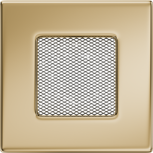 Каминная решетка Kratki позолоченная 11x11