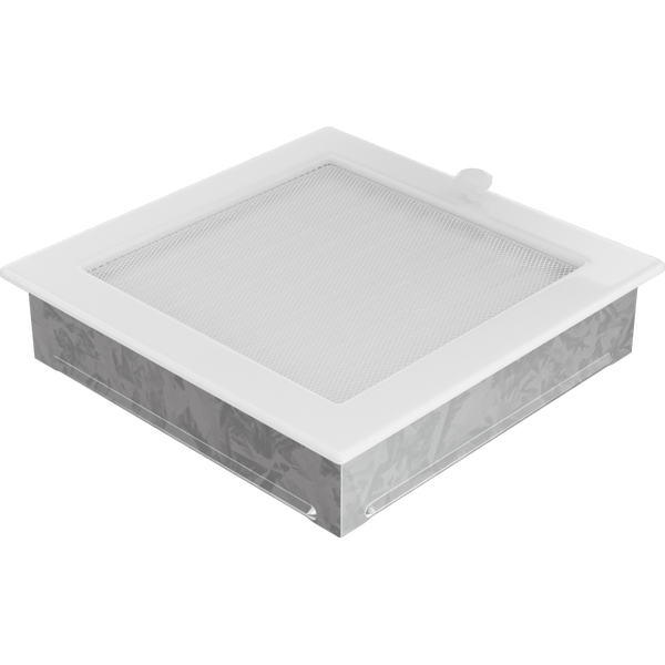 Каминная решетка Kratki белая с жалюзи 22x22