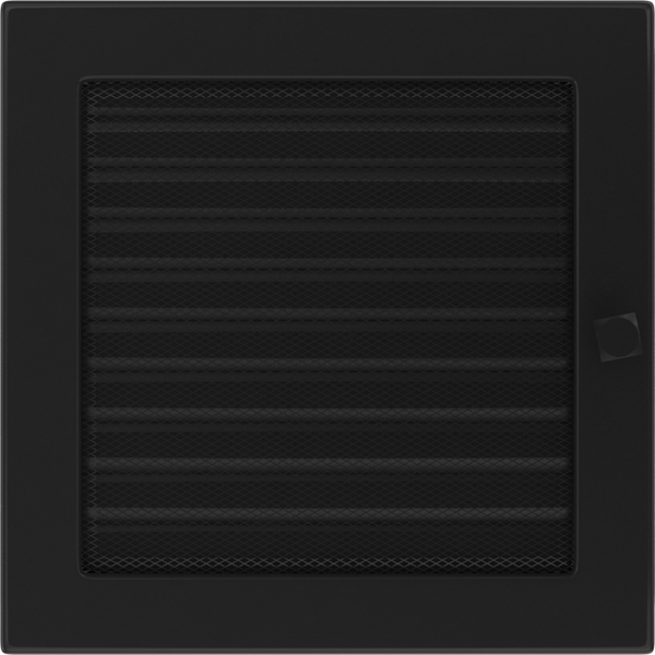 Каминная решетка Kratki черная с жалюзи 22x22