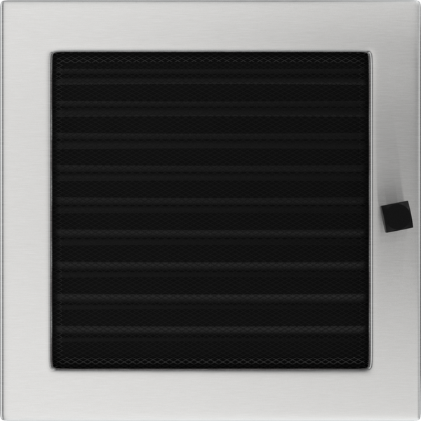 Каминная решетка Kratki шлифованная с жалюзи 22x22
