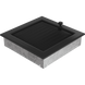 Каминная решетка Kratki черная с жалюзи 22x22