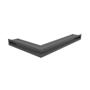 Каминная решетка Kratki LUFT SF угловая правая графитовая 40x60x6
