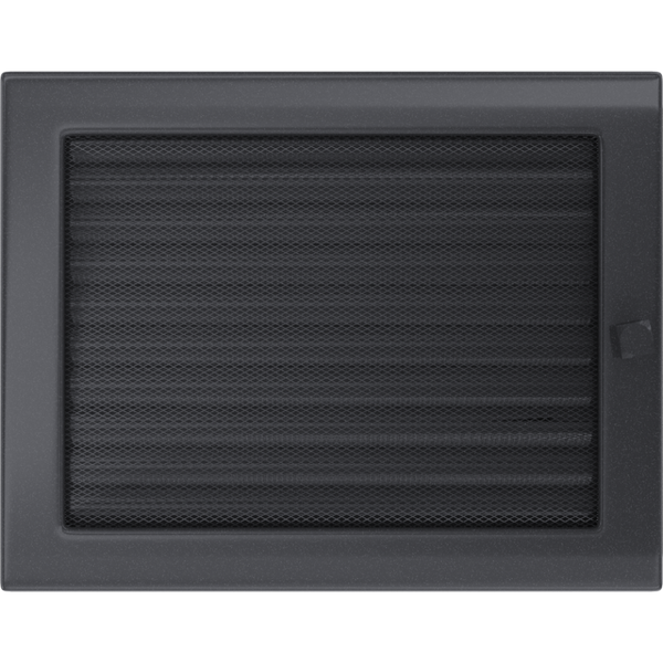 Каминная решетка Kratki графитовая с жалюзи 22x30