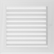 Камінна решітка Kratki Oskar біла з жалюзями 22x22