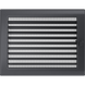 Каминная решетка Kratki графитовая с жалюзи 22x30