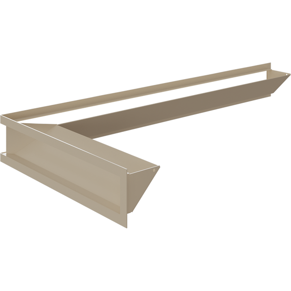Камінна решітка Kratki LUFT SF кутовий лівий кремовий 80x40x9