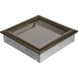 Каминная решетка Kratki Oskar черно-золотая 22x22