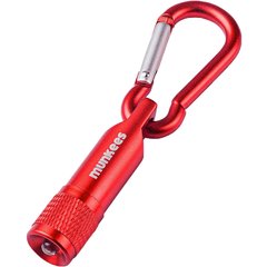 Munkees 1076 брелок-фонарик LED with Carabiner red