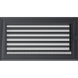 Каминная решетка Kratki Oskar графитовая с жалюзи 17x30